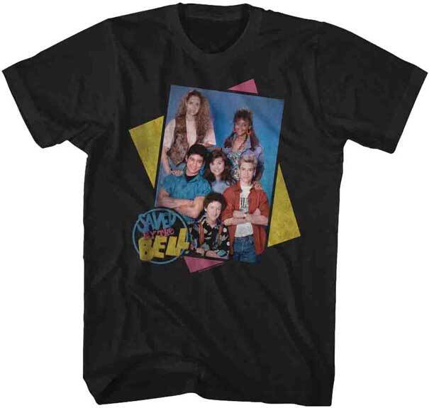 Saved By The Bell Cast Photo Colored Boxes Men s T Shirt Unisex T-Shirt XXXL