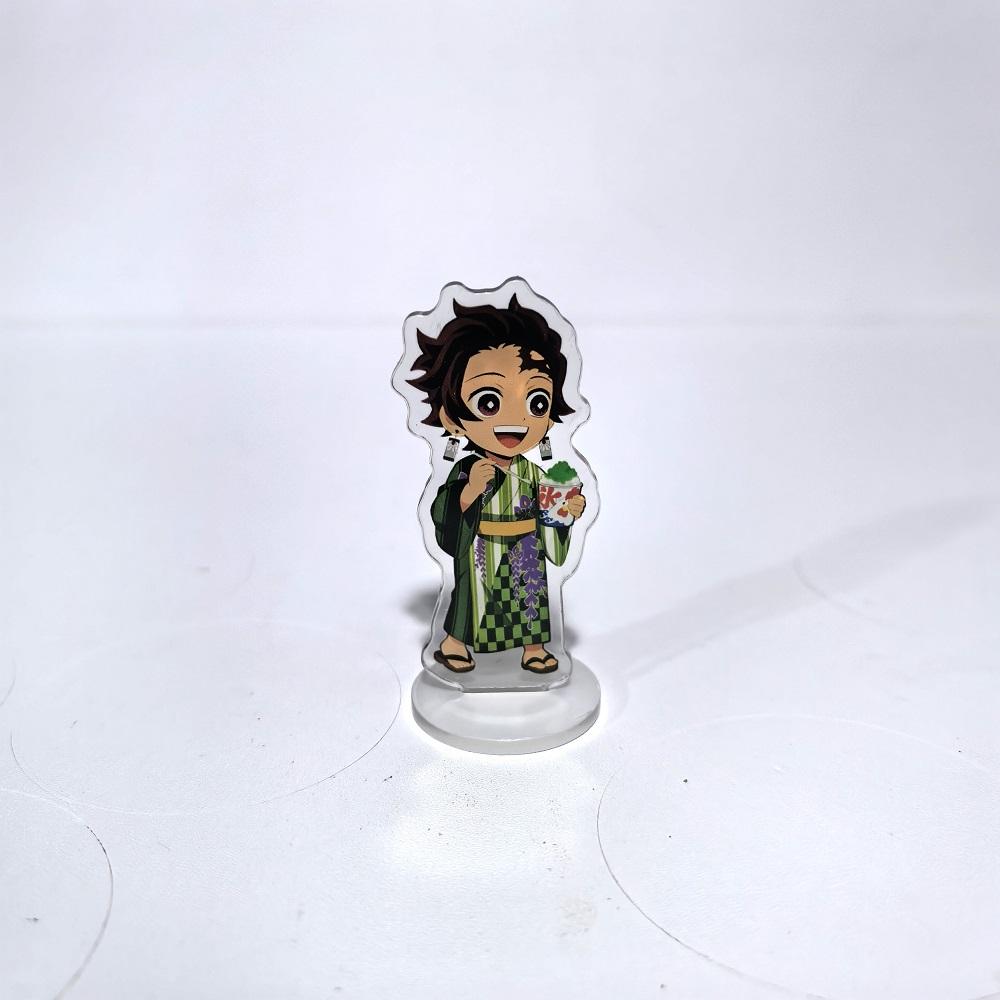Japan Anime Demon Slayer Kimetsu No Yaiba Acrylic Stand Model Action Kamado Nezuko Hashibira Inosuke Desk Decoration Plate Toys
