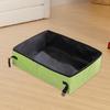 Foldable Cat Litter Box Leak-Proof Portable Litter Box Compact Leakproof Cat Toilet For Travel In Car Camping Easy Car Ride Road