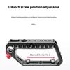 Aluminum Alloy Top Handle Grip DSLR Camera Cage with Double Cold Shoe Mounts 1/4 /3/8 Hole For Accessory Compatibility
