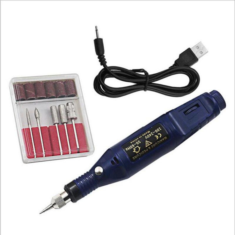 USB Mini Electric Grinding Variable Speed Rotary Tool Kit Drill Bit Engraving Pen for Milling and Polishing Tools