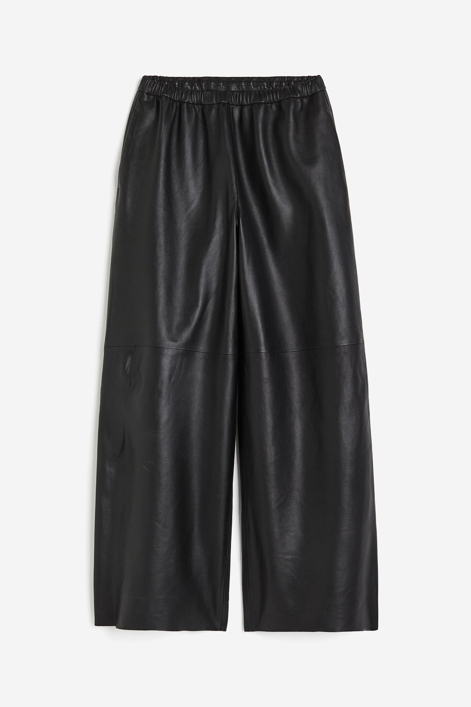 

Wide leather trousers