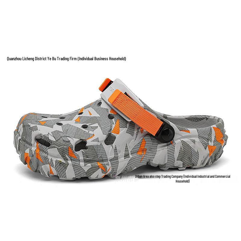 Men's Lightweight Breathable Closed-Toe Beach Clogs - Plus Size Outdoor Sandals & Slippers