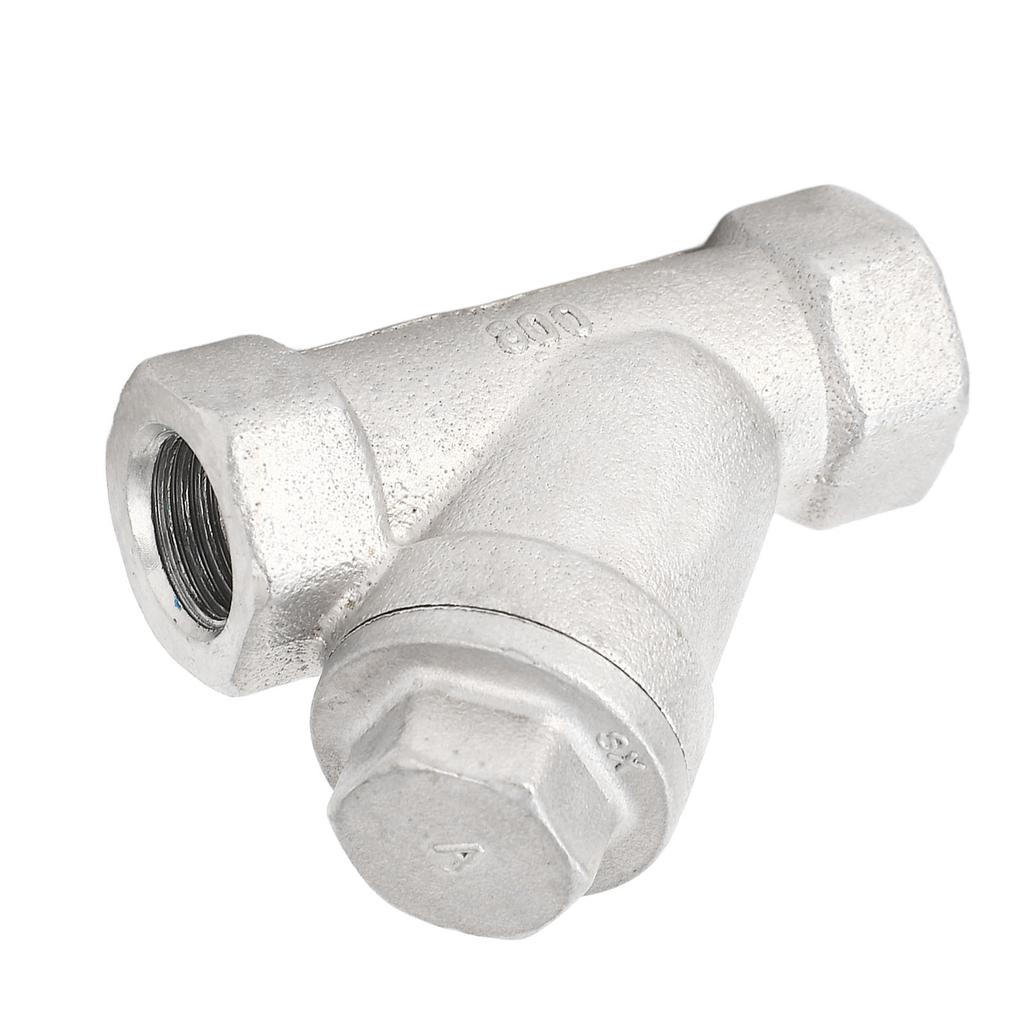 Y-Filter Edelstahl Doppellagiges Netz Geringer Strömungswiderstand Y-Typ Wasserfilter für Wasser Öl Gas 1/4 Zoll DN8