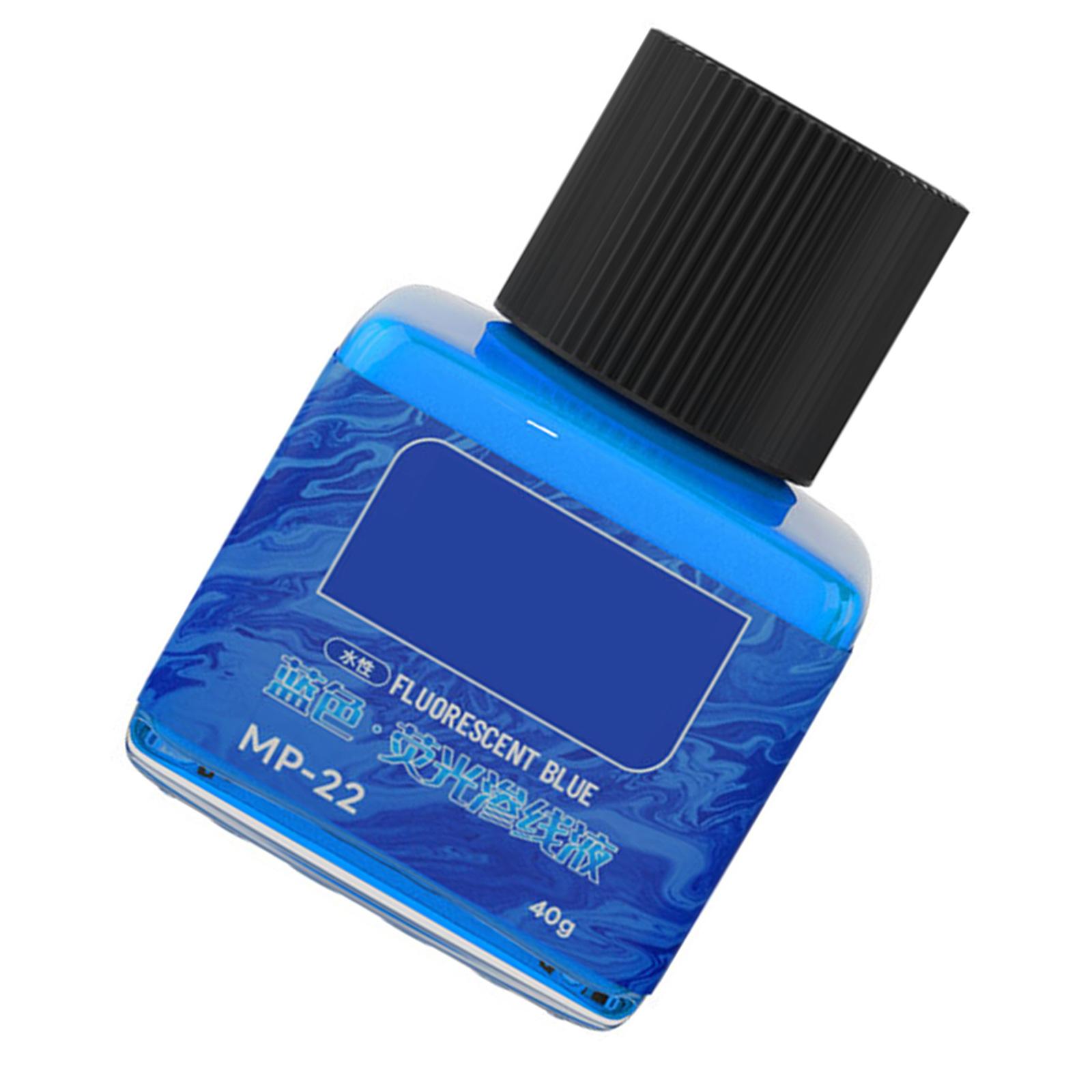 

40 мл Флуоресцентная жидкость для проникновения в линии DIY Светящиеся проекты для ночного свечения Идеально для художников и энтузиастов DIY синий