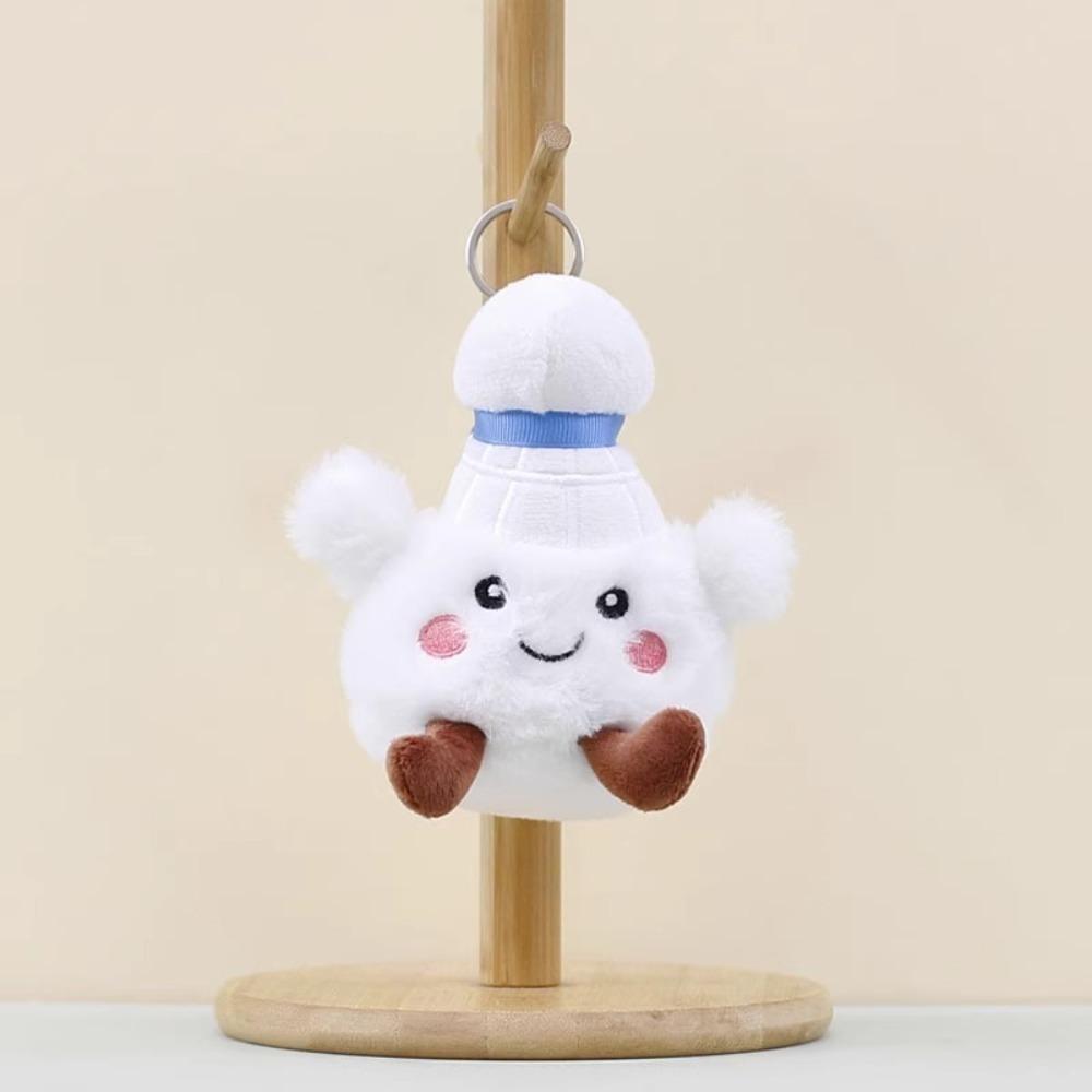 Badminton Baseball Tennis Plush Toys with Feet Smiling Face Expression Ball-type Pendant Children's Dolls Birthday Gifts