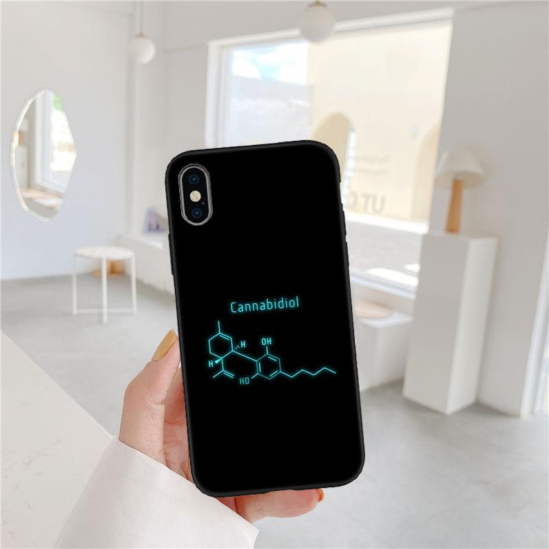 CJ27 Chemical Maths Equation Formula Soft Shell Phone Case for iPhone 16 15 14 13 12 Pro Max Plus Mini