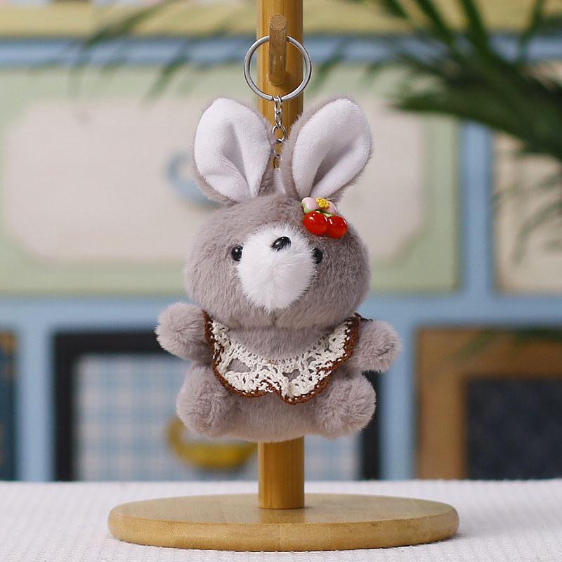 Plush Bunny Keychain Toy With Pp Cotton Filling For Kids And Adults