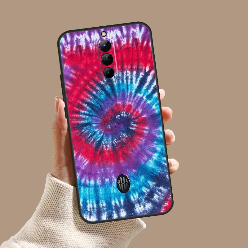 Rainbow Spiral Tie Dye Case For ZTE Nubia Red Magic 10 10S 9S 8S 8 9 11 Pro Plus 6 7 6S 7S Pro 5G 6R 10 Air Cover
