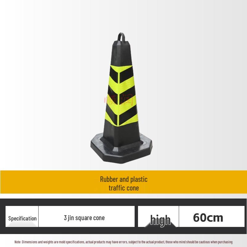 70cm No Parking Rubber Traffic Safety Cone