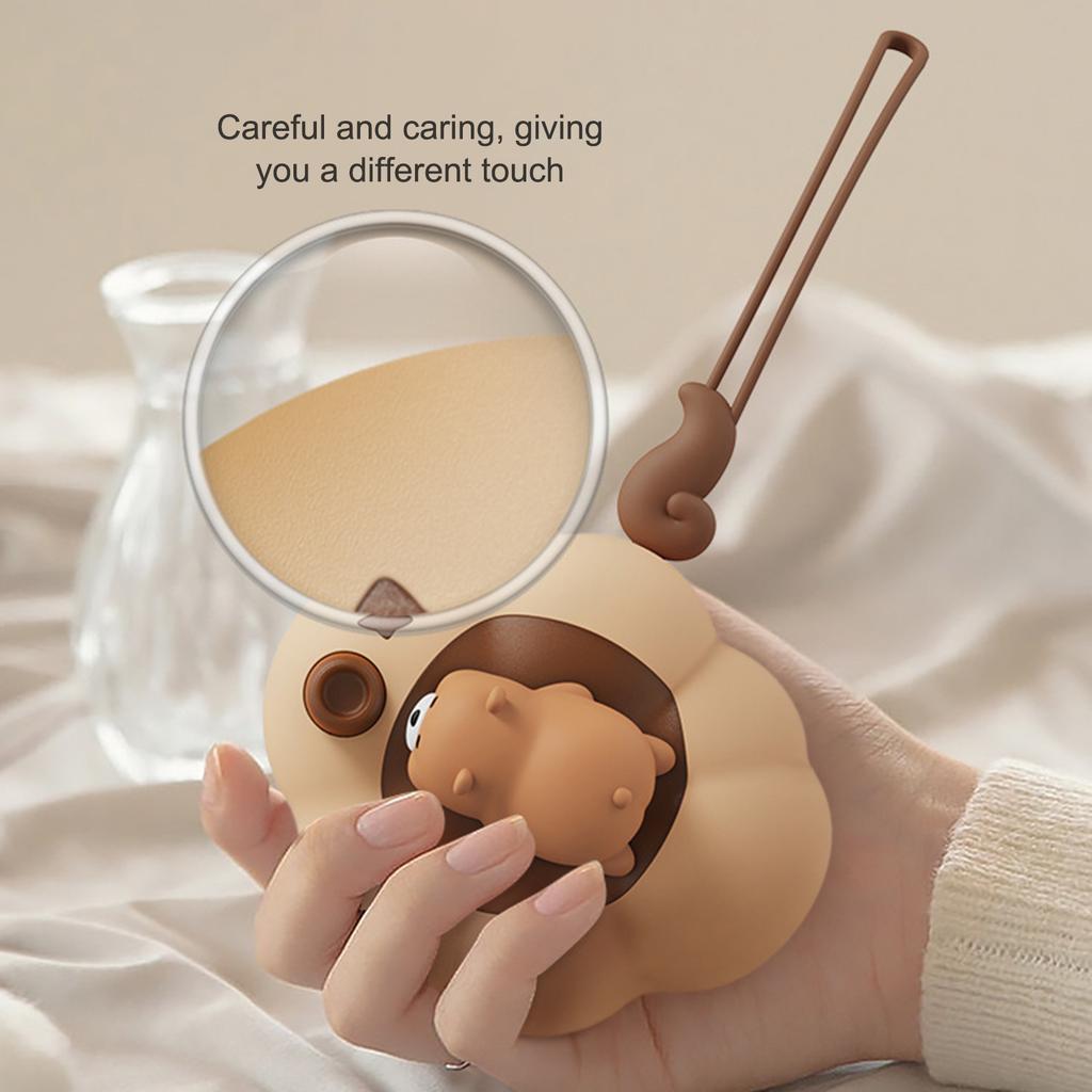 2 Block Temperature Low Level Warm Light 2 in 1 Cartoon Hand Warmer Night Light