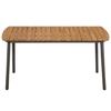 vidaXL 7-tlg. Garten-Essgruppe Poly Rattan Grau