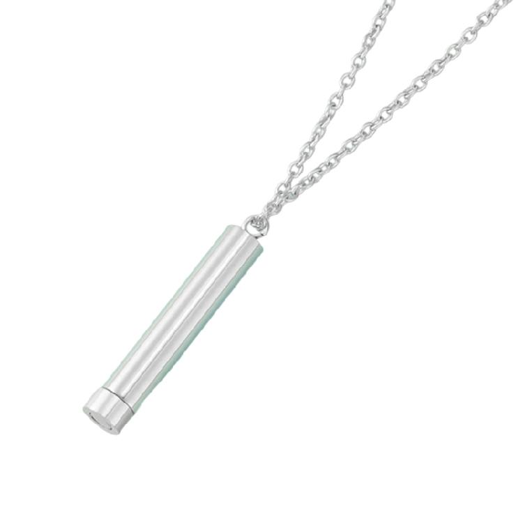 Sturdy Memory Necklace Portable Stainless Steel Cremation Ashes Pendant Jewelry Accessory with Sealed Waterproof Rings