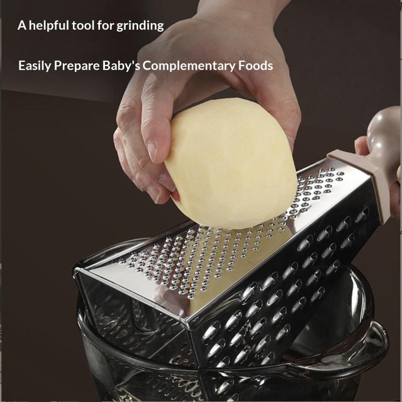 Edelstahl 4-seitiger Multifunktions-Gemüseschneider Küchenwerkzeug Reibe Mehrzweck-Küchenreibe