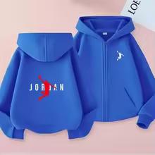 Children's Zipper Style Basketball Sweatshirt Fashion Idol star Coat Boys Girls 3-12 Yrs Hoodies Sports Casual Cardigan Clothing