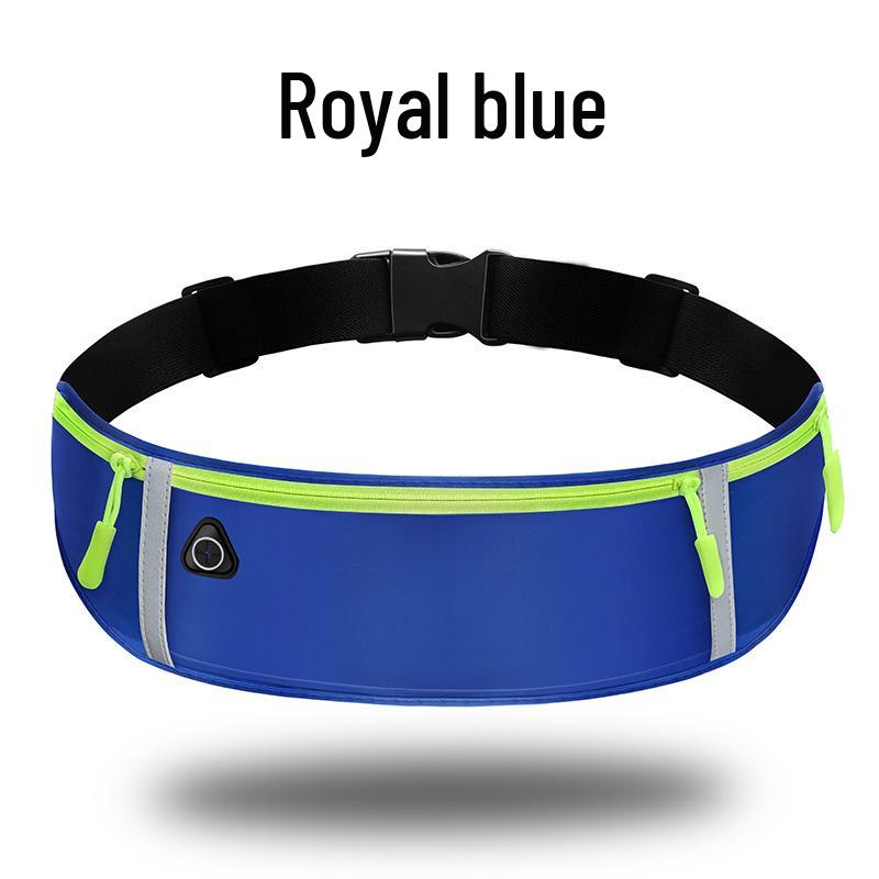Widened Waterproof Reflective Waist Bag with Three Pockets for Outdoor Sports, Running, and Cycling