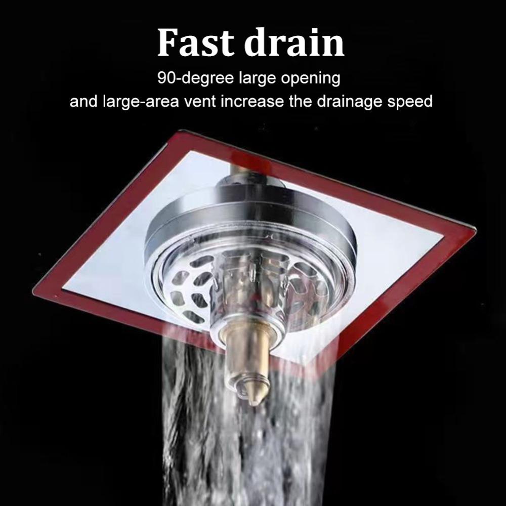 Pedal Type Shower Foot Floor Drain Pop Up Bounce Sewer Floor Strainer Press-Type Floor Drain