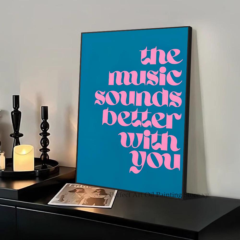 1PC Abstract Jazz Music Festival Record Player Symbol Art Poster Paper Print Home Living Room Bedroom Entrance Bar Restaurant