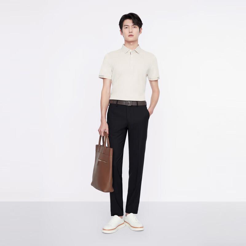 Jiumuwang Men's Wool & Silk Blend Suit Pants