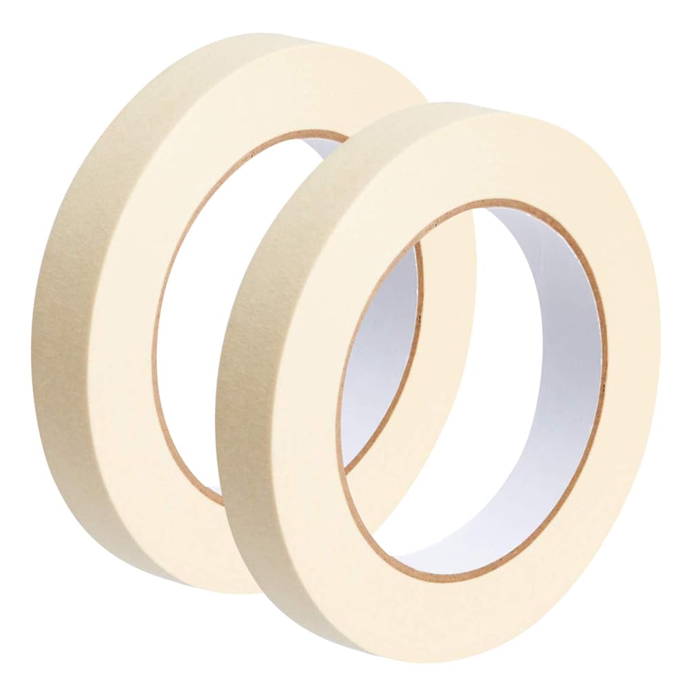 

Hiro 50M Masking Crepe 20mm Protective Tearable by for Tape, 2-Roll Set, White, Paper, Wide, Tape, Hand, Painting/Packaging/Temporary Fixing, 2-Pack, белый