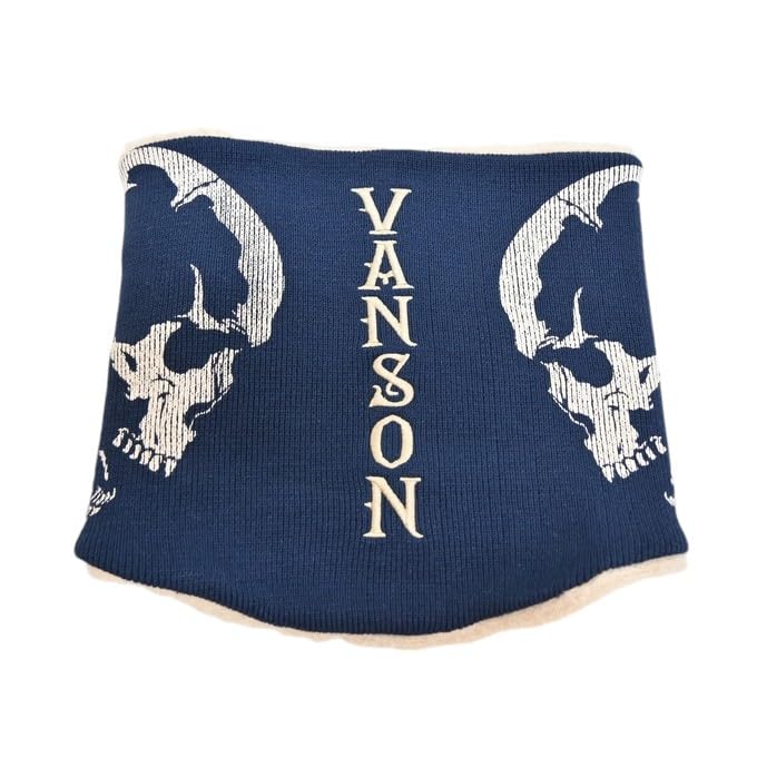 

Vanson Двусторонний бафф с флисовой подкладкой и дизайном черепа для байкеров NVNW-2401 Утеплитель/снуд мужской (военно-морской флот)