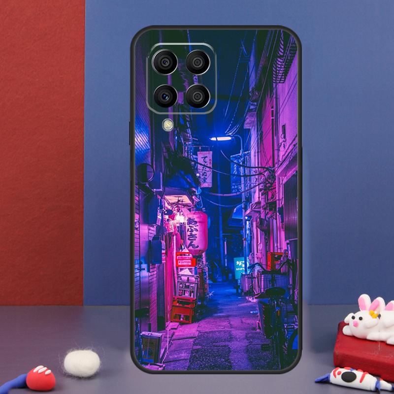 Japanese Night City Aesthetic Case For Samsung Galaxy M13 M53 M06 M16 M31 M11 M35 M55 M15 M56 M36 M12 M32 M52 M14 M34 M54