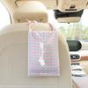 Kawaii   Paper Box Creative Creative Car Interior Hanging Tissue Box Cute Automotive Decorative Accessories