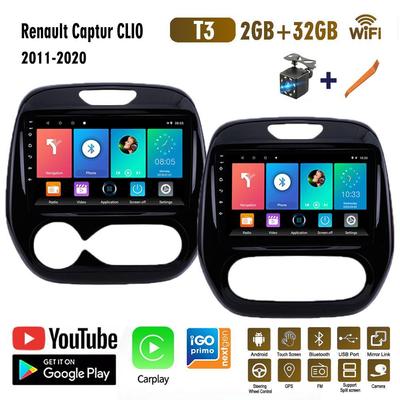 Android otomobil radyosu Renault Captur CLIO Samsung QM3 2011 - 2020 Stereo Carplay GPS navigasyon sistemi 2 din DSP HU 2 + 32GB