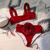 2024 European & American One-Piece Skirted Swimsuit: Flounce Tummy Control, Slimming & Sexy Wrap for Women