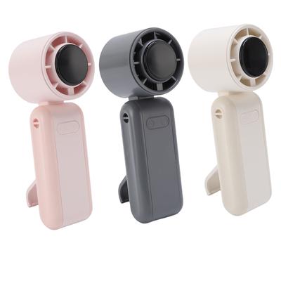 Handheld Turbo Fan 5 Levels Adjustable Quiet Folding Digital Display Portable Mini Pocket Fan with S