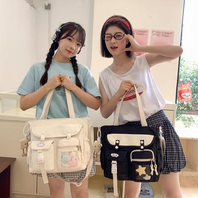 Student Class Book Bag Schoolbag Women Shoulder Tote Bag Girls Messenger Bag