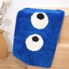 Cartoon Big Eyes Tufted Rug: Non-Slip Absorbent Mat for Living Room, Bathroom, and Toilet