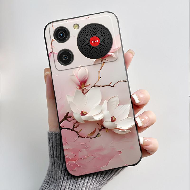 For Nubia Music Case Z2353 Butterfly Flowers Silicone Phone Cover For ZTE Nubia Music Funda Protection Shockproof Bumper Shell