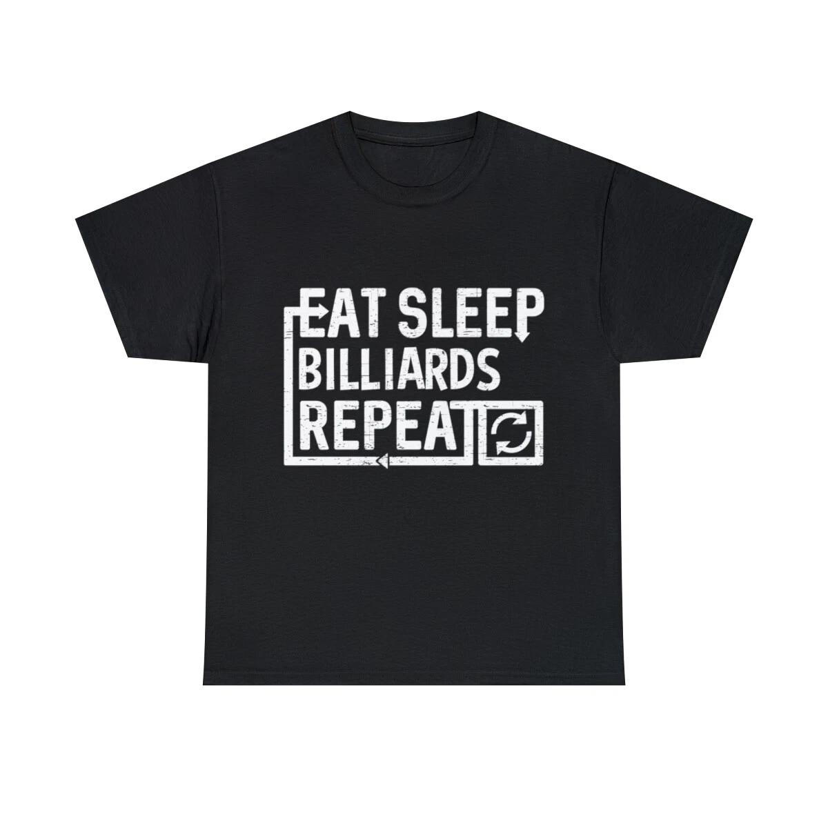 Eat Sleep Billiards Graphic Tee Shirt, S-5XL XL