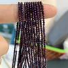 5String, Mystic Iridescent Blackberry Purple Plated Glass Seed Beads 2mm/3mm, 38cm Strand, Dainty Loose Beads for DIY Bracelet Necklace Jewelry Making