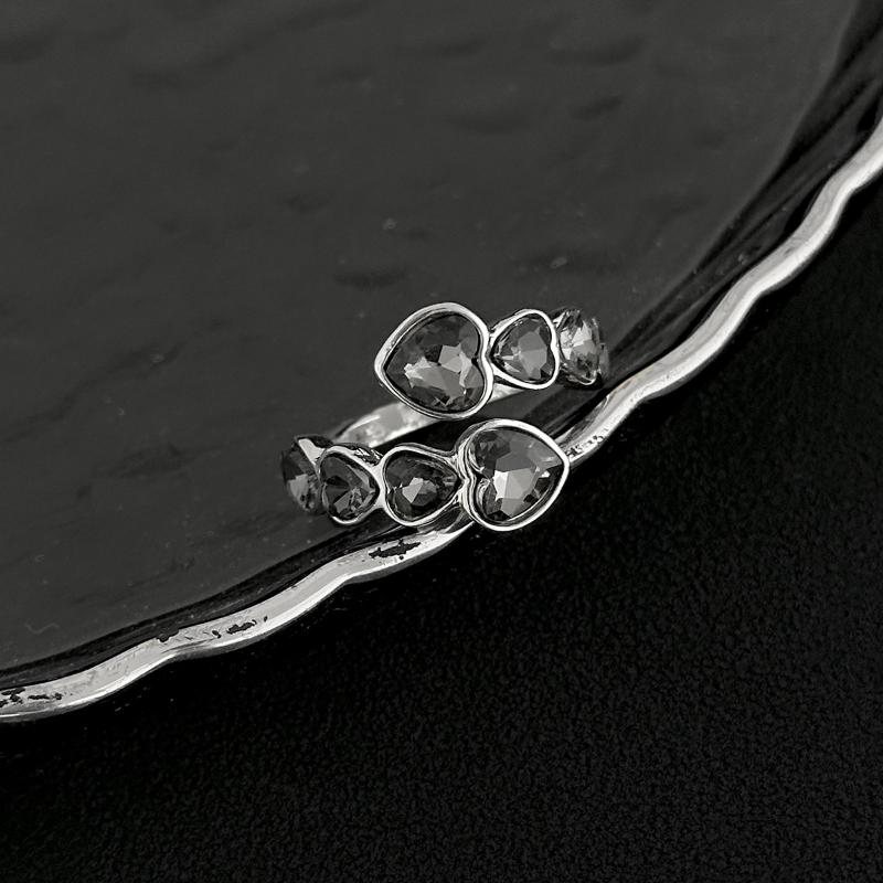 Elegant Acrylic Bracelet Open Ring For Women Korean Geometry Adjustable Party Jewelry Lady Gifts