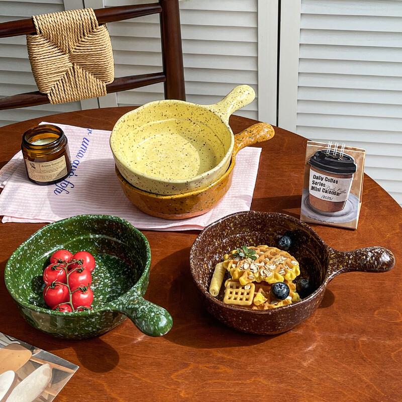 Deou Xingguang Minimalist Ceramic Noodle Bowl with Handle