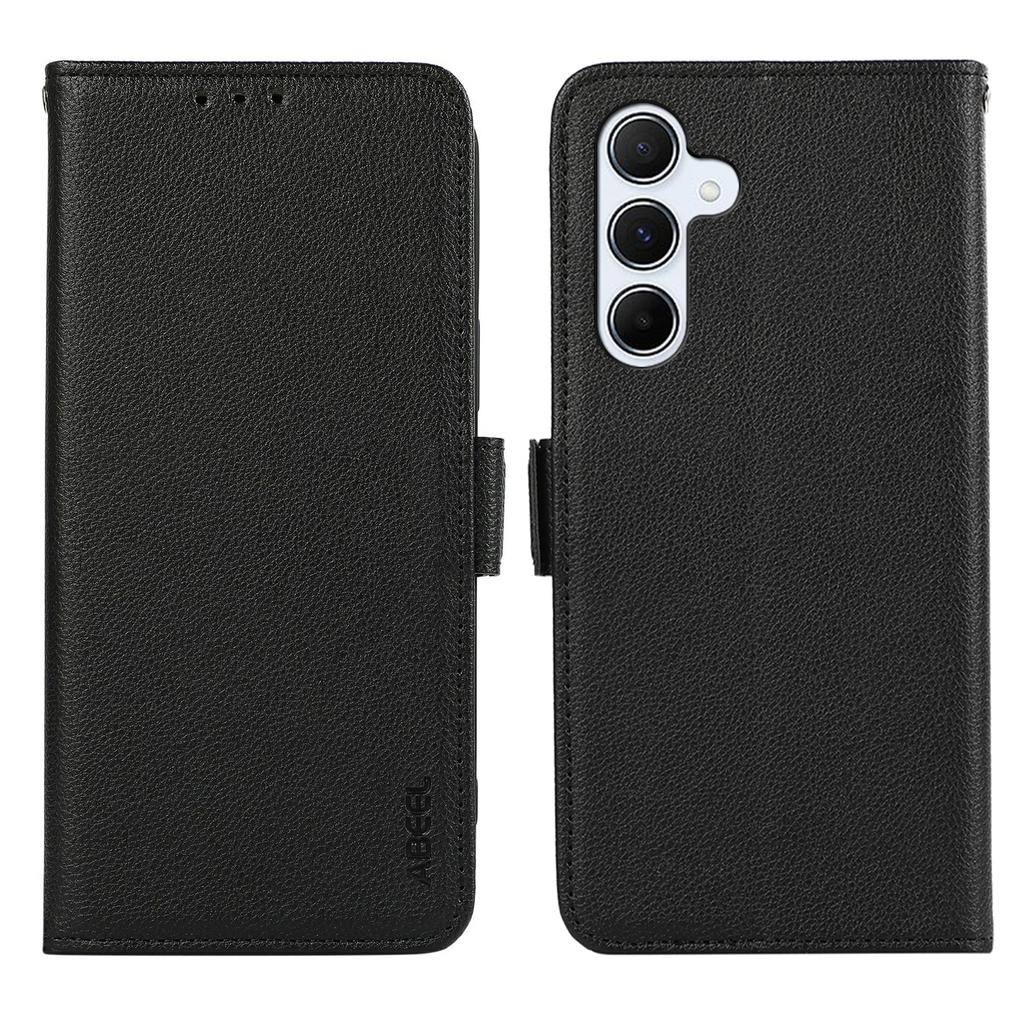 ABEEL For Samsung Galaxy A57 5G Case Litchi Texture Leather RFID Blocking Phone Cover