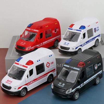 צעצועי מכוניות לילדים צעצוע רכב הנדסי אינרציאלי מכונית דחיפה וסע דגם אמבולנס מתנה תינוק פעוט תינוק מתנות חג המולד יום הולדת