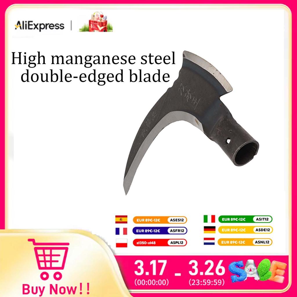 Double Scythe High Manganese Steel Double Scythe Multifunctional Mowing Cutting Trees Double Sickle for Gardening Tools