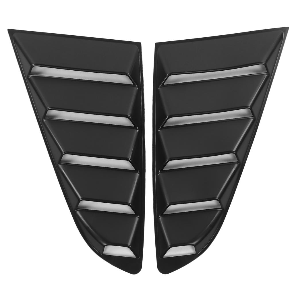 2pcs Auto Black Side Window Louver Windshield Sun Shade Cover Fit for Ford Mustang 2015‑2020