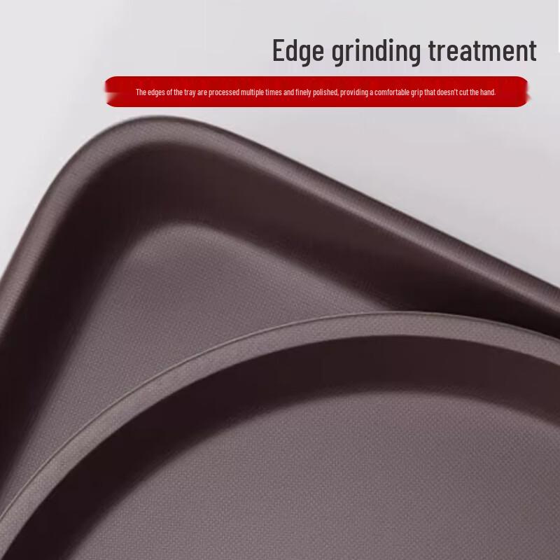 Non-slip Rectangular Plastic Serving Tray