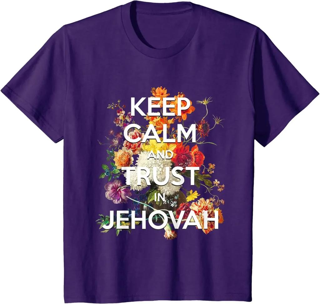 Bleib ruhig und vertraue auf Jehova JW 2021 Jahrestext Jesaja 30:15 T-Shirt
