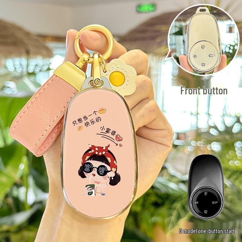 Nezha S GT Pro TPU Key Case: Cartoon Design for Men & Women, 24 Models Available