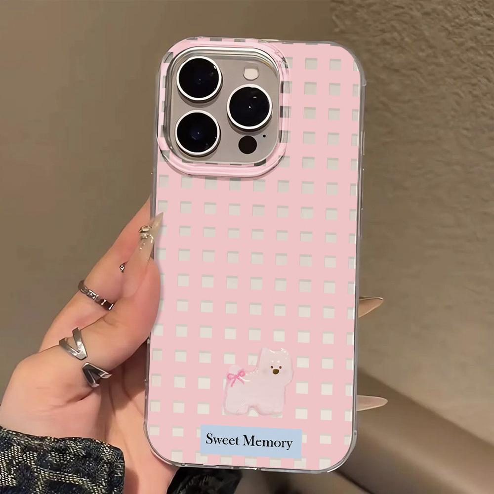 Painted Phone Case for iPhone 12 13 15 16 iPhone 16 12 13 14 15 Pro  14 15 16 Pro Max Coverage Shockproof Anti-Fingerprint Fresh Style Protective Case