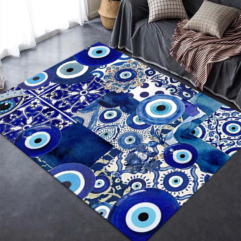 2025 New Evil Eye Carpet Rug for Living Room Bedroom Home Sofa Decoration,Kids Play Non-slip Floor Mat165