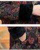 Thickened Winter Cotton Jacket for Elderly Women, Warm Coat with Fleece Lining