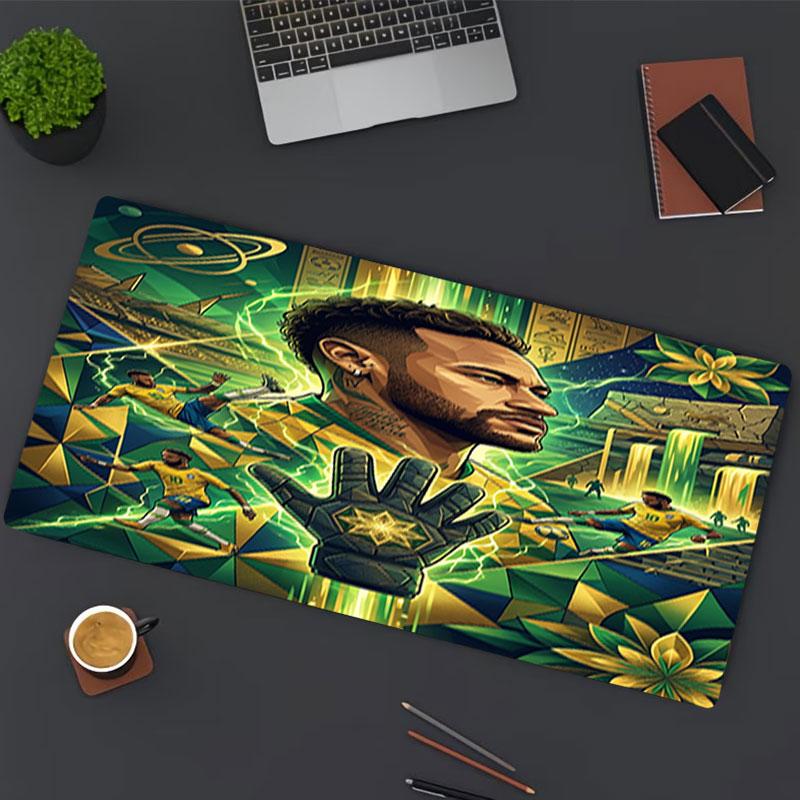 Neymar Jr Print Mouse Pad, for Keyboard Pad Laptop PC Mat for Office Home Use, Desk Decor, Perfect Birthday Gift for Gamers