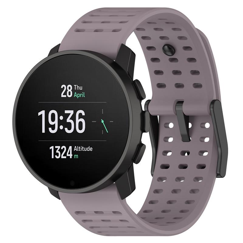 

Силиконовый спортивный ремешок для Suunto reces S 9 Peak Pro,сменный ремешок для часов Suunto 5 Peak для вертикального ремешка для часов Suunto 22 Suunto 9Peak(Pro) светло-фиолетовый