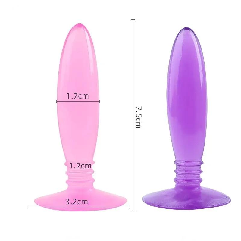 Mini Anal Plug Dilator Jelly Toys Adult Sex Toys Sex Products Gay Butt Plug for Beginner Couples Erotic Toys
